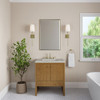 Hudson 30" Single Vanity, Honey Oak w/ 3 CM Lime Delight Silestone Top
