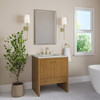 Hudson 30" Single Vanity, Honey Oak w/ 3 CM Lime Delight Silestone Top