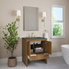 Hudson 30" Single Vanity, Honey Oak w/ 3 CM Parisien Bleu Silestone Top