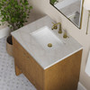 Hudson 30" Single Vanity, Honey Oak w/ 3 CM Victorian Silver Silestone Top