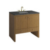 Hudson 36" Single Vanity, Honey Oak w/ 3 CM Parisien Bleu Silestone Top