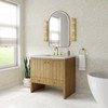 Hudson 36" Single Vanity, Light Natural Oak w/ 3 CM Ethereal Noctis Top