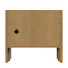 Hudson 36" Single Vanity, Light Natural Oak w/ 3 CM White Zeus Top
