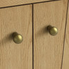 Hudson 36" Single Vanity, Light Natural Oak w/ 3 CM White Zeus Top