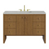 Hudson 48" Single Vanity, Honey Oak w/ 3 CM Lime Delight Silestone Top
