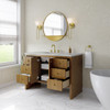 Hudson 48" Single Vanity, Honey Oak w/ 3 CM Lime Delight Silestone Top