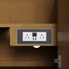 Hudson 48" Single Vanity, Honey Oak w/ 3 CM Victorian Silver Silestone Top w/FreePower Wireless Charger