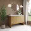 Hudson 48" Single Vanity, Light Natural Oak w/ 3 CM Ethereal Noctis Top