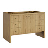 Hudson 48" Single Vanity, Light Natural Oak, w/ 3 CM Tajnar Eclos Top
