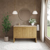 Hudson 48" Single Vanity, Light Natural Oak, w/ 3 CM Tajnar Eclos Top