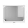 Myrrin 30" Single Vanity, Bright White w/ Single Hole 3 CM White Zeus Silestone Top and Matching Backsplash