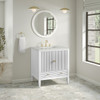 Myrrin 30" Single Vanity, Bright White w/ 3 CM Lime Delight Silestone Top