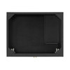 Myrrin 30" Single Vanity, Carbon Oak w/ Single Hole 3 CM White Zeus Silestone Top and Matching Backsplash