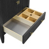 Myrrin 30" Single Vanity, Carbon Oak w/ 3 CM Ethereal Noctis Silestone Top