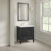 Myrrin 30" Single Vanity, Carbon Oak w/ 3 CM White Zeus Silestone Top