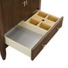 Myrrin 30" Single Vanity, Mid-Century Walnut w/ 3 CM Eternal Jasmine Pearl Silestone Top