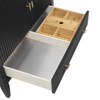 Myrrin 36" Vanity, Carbon Oak w/ 3 CM Charcoal Soapstone Silestone Top