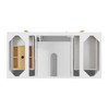 Myrrin 48" Single Vanity, Bright White w/ 3 CM Ethereal Noctis Silestone Top
