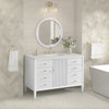 Myrrin 48" Single Vanity, Bright White w/ 3 CM Lime Delight Silestone Top