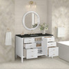 Myrrin 48" Single Vanity, Bright White, w/ 3 CM Phantome Eclos Top