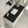 Myrrin 48" Single Vanity, Bright White, w/ 3 CM Phantome Eclos Top