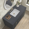 Myrrin 48" Single Vanity, Carbon Oak w/ 3 CM Charcoal Soapstone Silestone Top