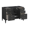Myrrin 48" Single Vanity, Carbon Oak w/ 3 CM Eternal Jasmine Pearl Silestone Top