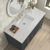 Myrrin 48" Single Vanity, Carbon Oak w/ 3 CM Ethereal Noctis Silestone Top