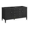 Myrrin 60" Double Vanity, Carbon Oak w/ 3 CM Lime Delight Silestone Top
