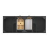 Myrrin 60" Double Vanity, Carbon Oak w/ 3 CM Lime Delight Silestone Top
