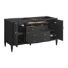 Myrrin 60" Double Vanity, Carbon Oak w/ 3 CM Victorian Silver Silestone Top