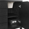 Myrrin 60" Double Vanity, Carbon Oak w/ 3 CM Victorian Silver Silestone Top