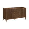 Myrrin 60" Double Vanity, Mid Century Walnut