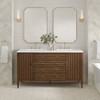Myrrin 60" Double Vanity, Mid Century Walnut