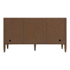 Myrrin 60" Double Vanity, Mid Century Walnut, w/ 3 CM Tajnar Eclos Top w/FreePower Wireless Charger