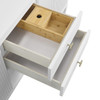 Myrrin 72" Double Vanity, Bright White w/ 3 CM Eternal Jasmine Pearl Silestone Top