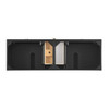 Myrrin 72" Double Vanity, Carbon Oak w/ 3 CM Ethereal Noctis Silestone Top