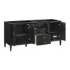 Myrrin 72" Double Vanity, Carbon Oak w/ 3 CM Ethereal Noctis Silestone Top