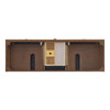 Myrrin 72" Double Vanity, Mid Century Walnut w/ 3 CM Eternal Marfil Silestone Top