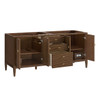 Myrrin 72" Double Vanity, Mid Century Walnut w/ 3 CM Victorian Silver Silestone Top