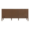 Myrrin 72" Double Vanity, Mid Century Walnut w/ 3 CM Victorian Silver Silestone Top w/FreePower Wireless Charger