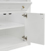 Chicago 30" Single Vanity, Glossy White, w/ Single Hole 3CM White Zeus Silestone® Top & Backsplash