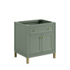 Chicago 30" Single Vanity, Smokey Celadon, w/ 3 CM Eternal Jasmine Pearl Silestone® Top