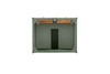 Chicago 30" Single Vanity, Smokey Celadon, w/ 3 CM Eternal Jasmine Pearl Silestone® Top