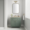 Chicago 30" Single Vanity, Smokey Celadon, w/ 3 CM Tajnar Eclos Top