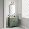 Chicago 30" Single Vanity, Smokey Celadon, w/ 3 CM Tajnar Eclos Top
