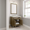 Chicago 30" Single Vanity, Walnut Whisper, w/ 3 CM Lime Delight Silestone® Top