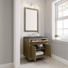 Chicago 30" Single Vanity, Walnut Whisper, w/ 3 CM Parisien Bleu Silestone® Top