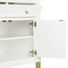 Chicago 36" Single Vanity, Glossy White, w/ Single Hole 3CM White Zeus Silestone® Top & Backsplash
