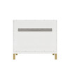 Chicago 36" Single Vanity, Glossy White, w/ 3 CM Charcoal Soapstone Silestone® Top